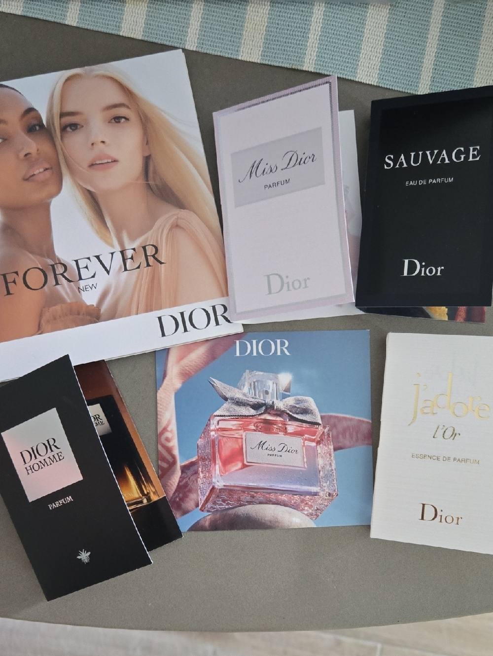 New never used DIOR sampler bundle Miss Dior J'adore Lor Sauvage Dior Homme